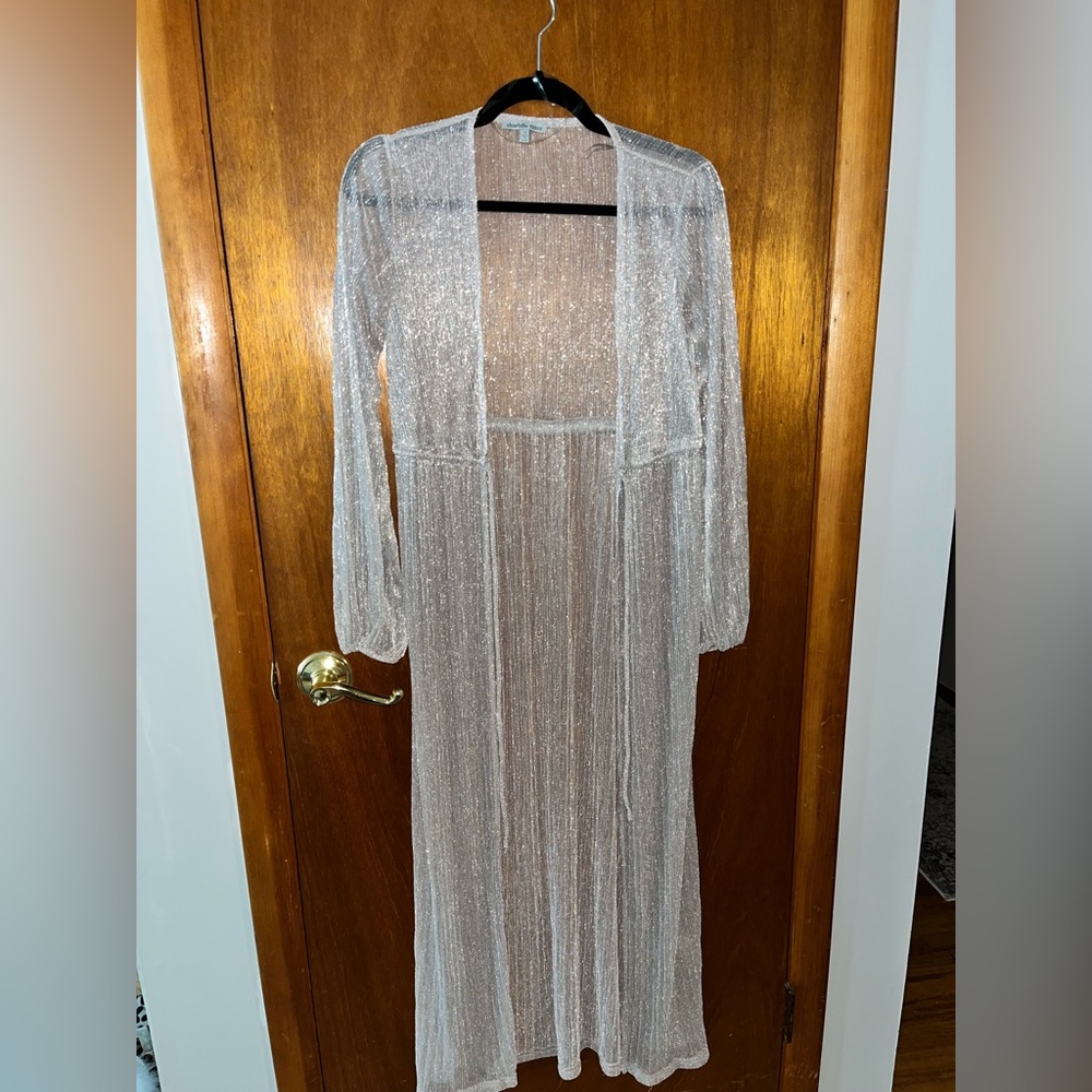 Womens Charlotte Russe Longline Sparkly Kimono. New without tags